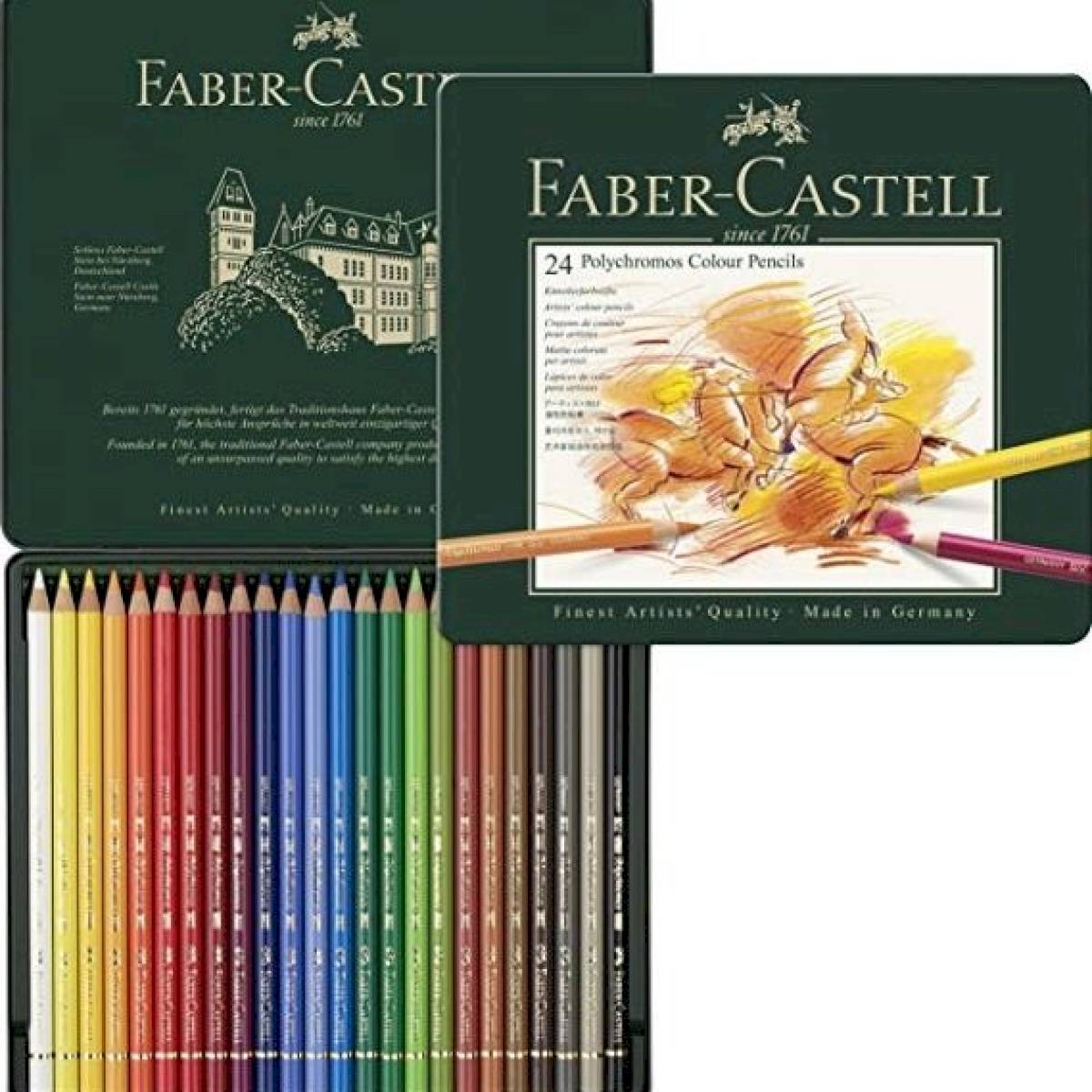 Faber Castell - 24 crayons Polychromos