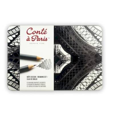 Conté à Paris - 12 crayons graphite assortis