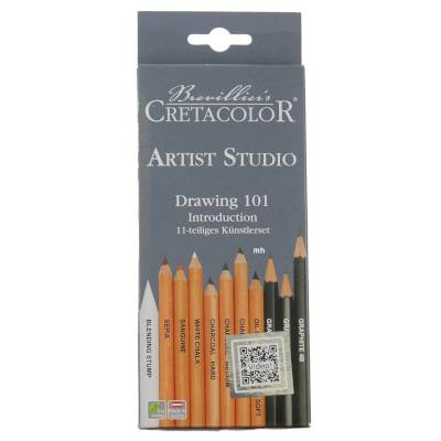 Brevillier's - 12 crayons Artist Studio Drawing 101
